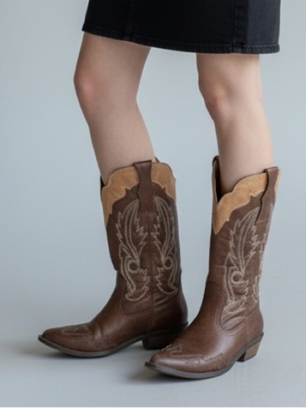 Coconuts by Matisse Brown Western-Inspired Women's Heeled Boots